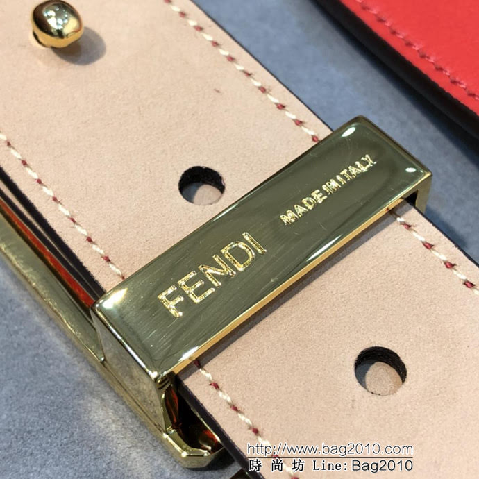 FENDI芬迪 實物拍攝 最新爆款 柔軟小牛皮皮帶 雙F標誌 BAGUETTE系列 時尚百搭款女款皮帶  xfp1293